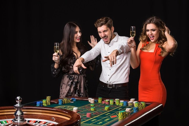 Live dealer table with multi-camera feed and player interface